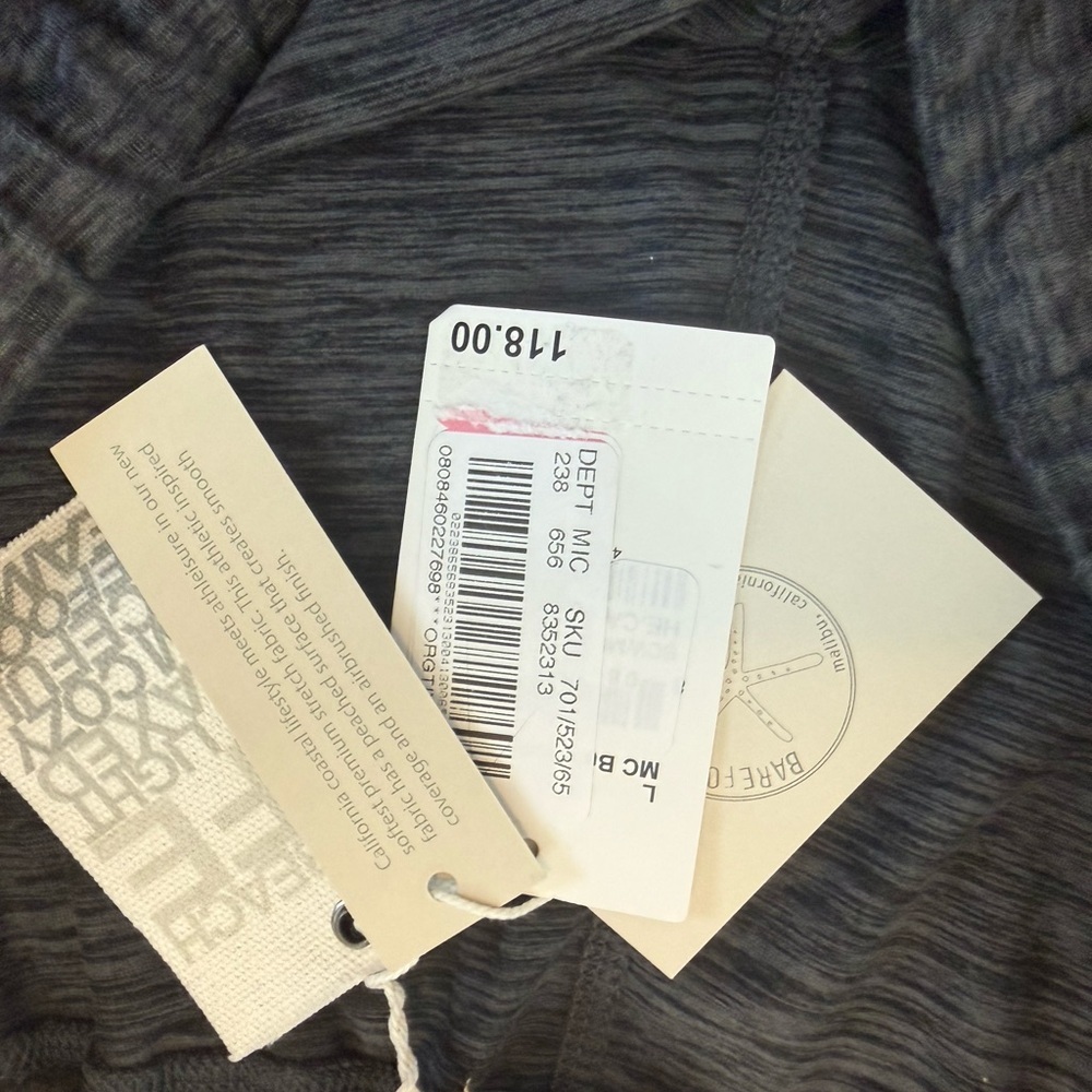 NWT Barefoot Dreams Butterchic Heavy Knit Joggers in Dark Grey Size L - Picture 6 of 6
